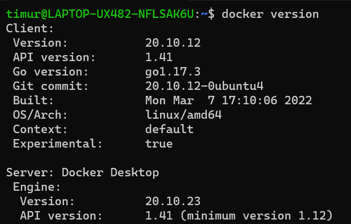 docker-version