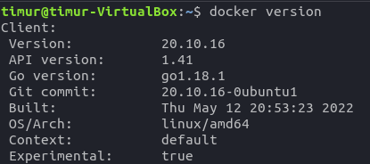 docker-version